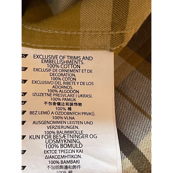 5.11 Tactical Men's Plaid Long Sleeve Cotton Snap Shirt Large Brown Green Large - Picture 6 of 8